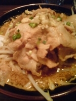 「ダブル味噌味玉らぁ麺+薬味」@ゴリラーメンの写真