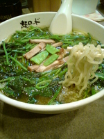 「青菜麺（クロレラ麺）680円」@麺ロードの写真