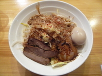 「森三朗+野菜増し+にんにく+半熟玉子」@幻の中華そば加藤屋 にぼ次朗の写真