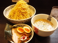 「豚鴨つけそば（730円）+大盛（120円）+トッピング特製A（2」@中華そば 多賀野の写真