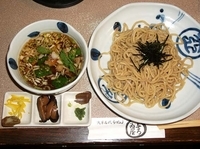 「石臼挽きざるらーめん 750円」@与ろゐ屋の写真