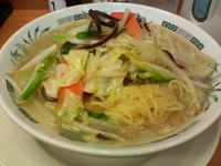 「野菜たっぷりタンメン」@日高屋 門前仲町不動前店の写真