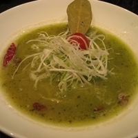 「バジルdeグリーン味噌780円」@麺 藏藏の写真