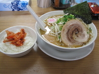 「味噌らーめん+キムチご飯+杏仁豆腐 （￥750+￥180+￥15」@麺処 ぼたん 栃木店の写真