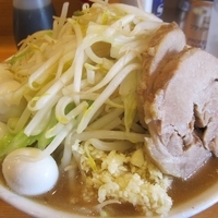 「小ラーメン・うずら ニンニク 800円」@ラーメン二郎 八王子野猿街道店2の写真