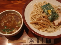 「特濃つけ麺（中盛）+味付玉子+サービス麺100g?」@大八車の写真