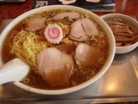 「らーめん大盛（600円）+チャーシュー（150円）+メンマ（20」@赤坂味一の写真