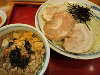 「和風つけ麺（大盛）+チャーシュー」@手打ちラーメン 金正の写真