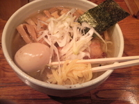 「塩ラーメン・大盛+メンマ&味玉」@らーめん 破顔の写真