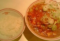 「蒙古タンメン+ライス」@蒙古タンメン 中本 目黒店の写真