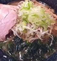 「葱醤油 太ちぢれ低加水麺（味玉トッピング）」@麺屋 稀水の写真