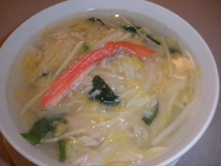 「カニあんかけ汁ソバ（1000円）」@中華料理 九龍の写真