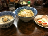 「魚介豚骨つけめん」@つけ麺 紋次郎 福島本店の写真