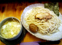 「味玉つけ麺・大盛」@つけ麺 紫匠乃 門前仲町店の写真