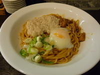 「背脂そば620+半餃子100」@めん処 翔の写真