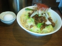 「汁なし担々面（800円）+大盛（50円）」@つけめんTETSU 千駄木本店の写真