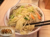 「タンメン+ギョウザ」@タンメンしゃきしゃきの写真