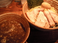 「煮魚チャーシューつけめん 味玉（ランチサービス）」@麺屋 錦堂 下高井戸店の写真