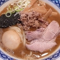 「ラーメン 少なめ（味付け玉子トッピング）」@自家製中華そば 勢得の写真