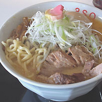 「3SOらーめん（味噌）（L）+味付たまご+餃子」@RA-MEN 3SOの写真