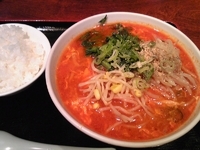 「テグタンラーメン（800円・ライス付き）」@焼肉もりちゃんの写真
