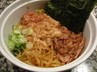 「あぶらそば500円」@元祖脂そば 背脂醤油 のあの写真