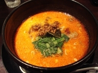 「特製担々麺（辛口、￥730） ランチサービス:半ライスと杏仁豆腐」@ユタの店の写真