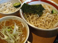 「味噌つけめん880円すだち飯220円」@つじ田 味噌の章の写真
