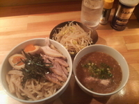 「得盛りつけ麺・中盛り+もやし」@麺屋 萩屋の写真