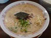 「豚骨醤油味玉ラーメン600円+大ライス300円+替え玉50円」@七代目 哲麺 大和店の写真