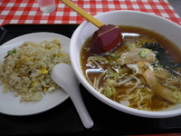 「半チャンラーメンセット（750円）」@良園の写真