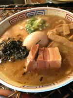 「ラーメン（豚骨醤油風味）650円」@とよやの写真