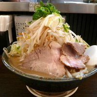 「男前らあめん（裏メニュー 男盛り改名?） 800円（オープン告知」@麺処 むささんじんの写真