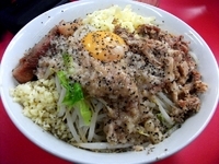 「汁なし（ヤサイ・ニンニク・アブラ）」@らーめん豚喜の写真