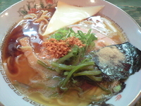 「鶏塩白湯マー油そば（800円）（限定）」@ラァメン家 69’N’ ROLL ONEの写真