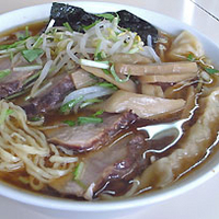 「ちゃーしゅーわんたんめん（1050円）」@しら鳥の写真