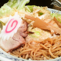 「二郎風油そば￥750（限定） + スープ割w」@二葉 上荻店の写真