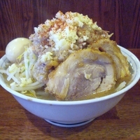 「豚麺（全マシ） 750円」@飯田橋大勝軒の写真