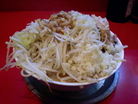 「ラーメン（大） ヤサイ ニンニク アブラ 800円」@ジャンクガレッジ 東大宮店の写真