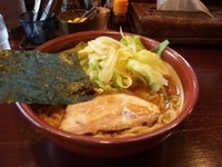 「ラーメン中盛+野菜」@らーめん天空の写真