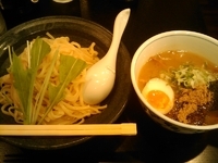 「濃厚つけ麺 和正油 （無料大盛り）」@開花屋 楽麺荘 柏店の写真