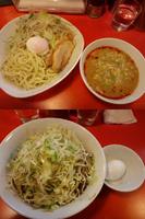 「つけめん（醤油）+まぜそば（醤油）」@ちばからの写真