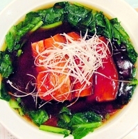 「豚肉角煮メン （扣肉面） 刀削麺で」@永香閣の写真