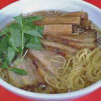 「ちゃーしゅうめん+大盛+メンマ」@らーめん二宮の写真