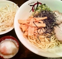 「油そば大盛+万人トッピング（温玉、モヤシ、刻み海苔、メンマ、ネギ」@油そば専門店 万人力の写真