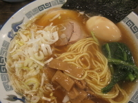 「中華そば（あっさり醤油）（麺かた茹でで）（600円）+味玉（10」@つけめん・らーめん活龍 本店の写真