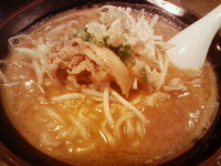 「味噌らぁ麺（+薬味）」@ゴリラーメンの写真