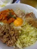 「汁なし（キムチ）」@らーめん豚喜の写真