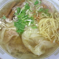 「塩ワンタンメン（麺硬め）¥800」@支那そば一麺 下広岡店の写真