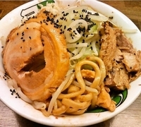 「雷味噌+豚1.5枚（760円+150円）」@雷 北松戸本店の写真